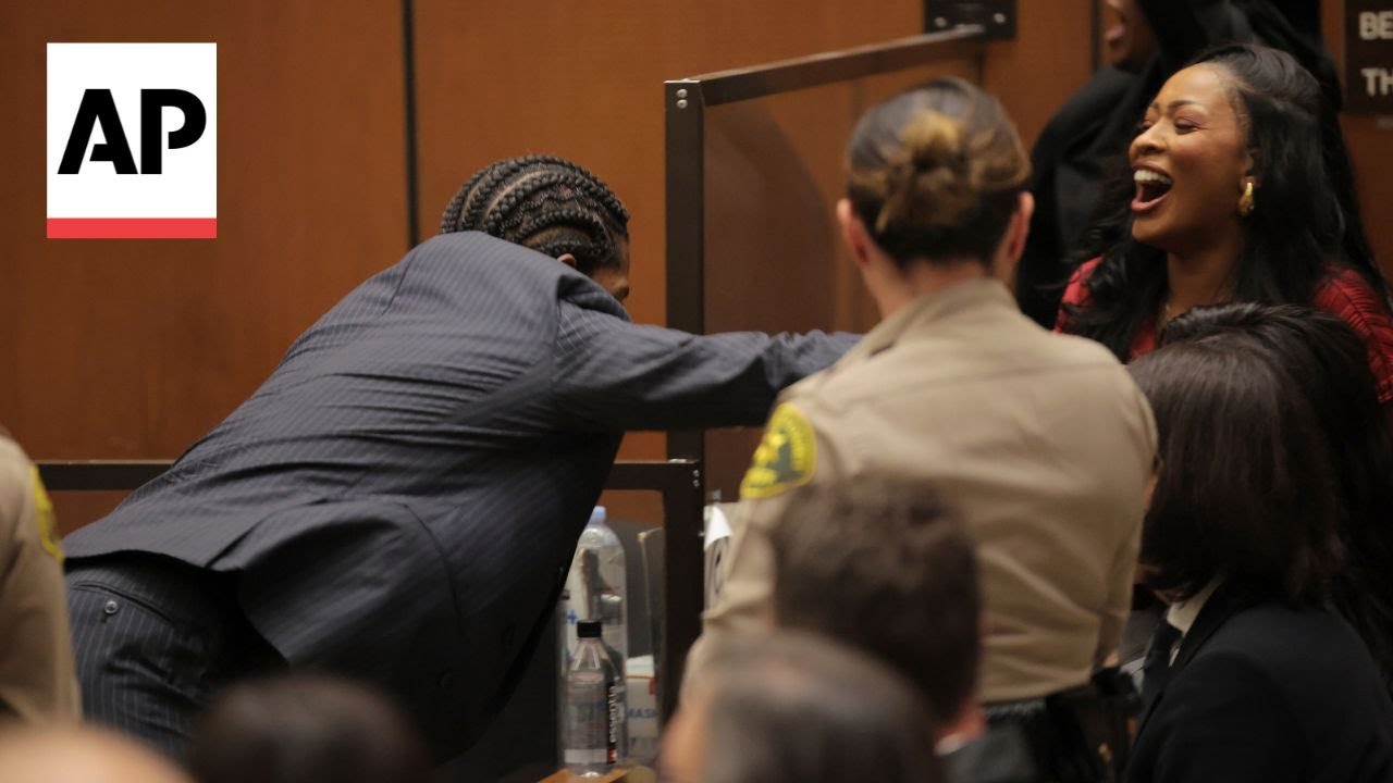 WATCH: A$AP Rocky dives into Rihanna’s arms after not guilty verdict