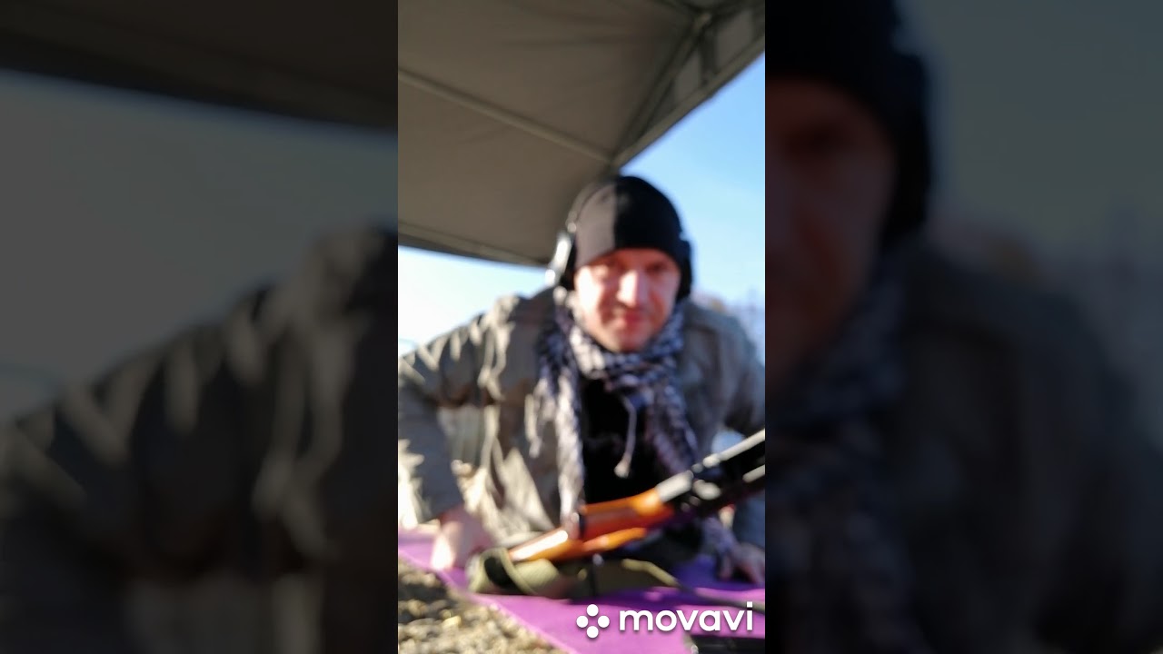 strzelanie z AK na 100m w srebrną monetę 38mm