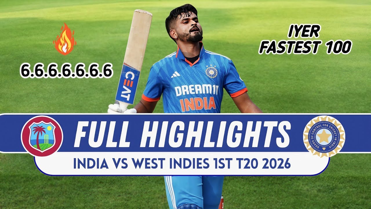 India vs West Indies 1st T20 2026 Full Match Highlights | IND vs WI
