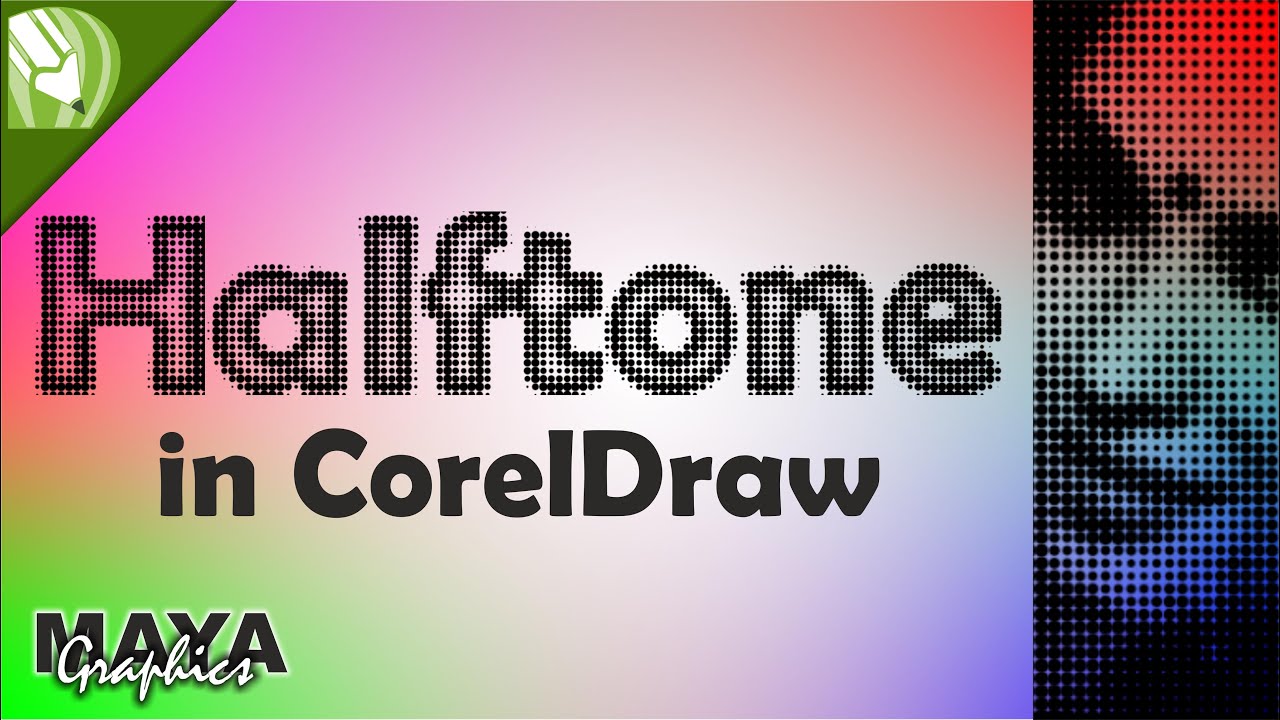 Halftone in coreldraw | Coreldraw tutorials | Halftone pattern in coreldraw