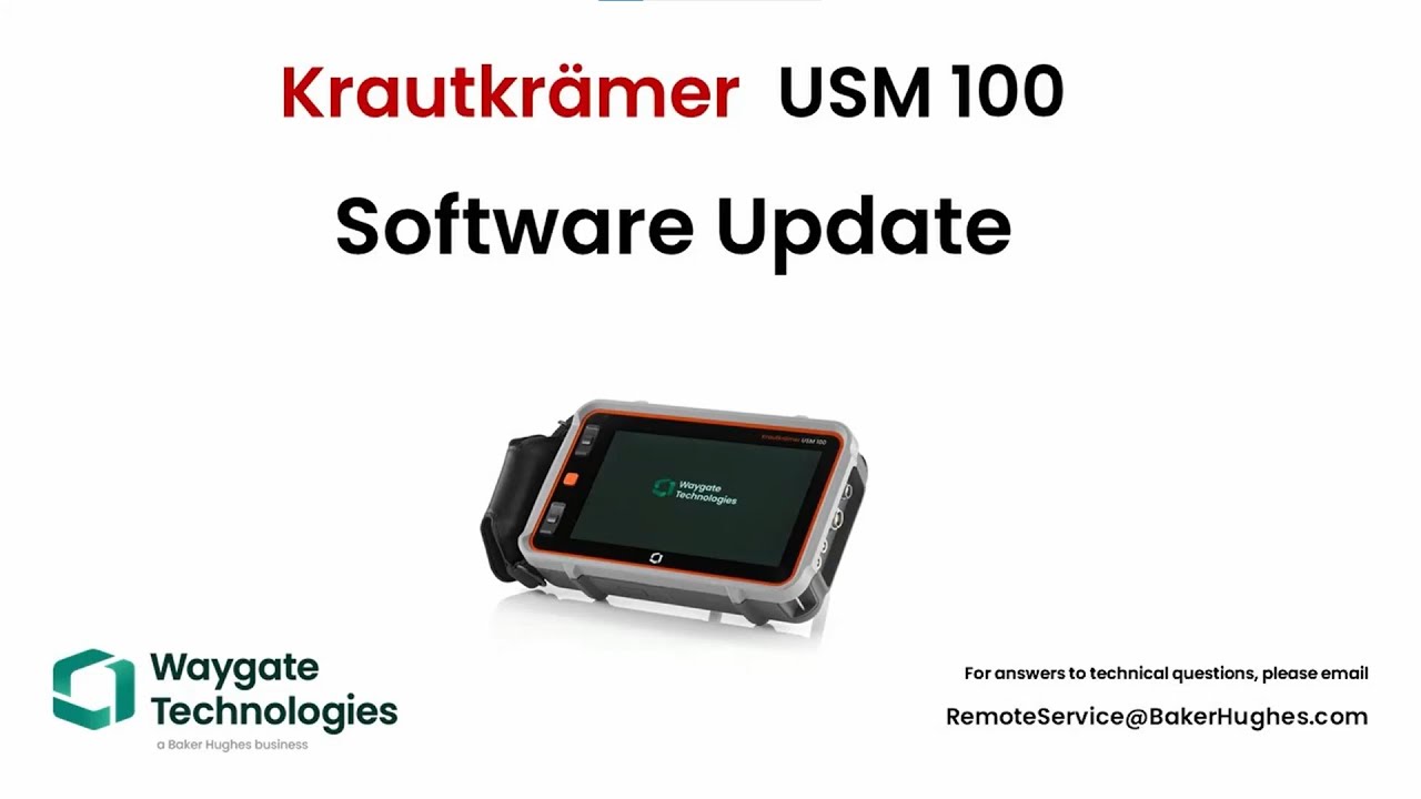 Waygate Technologies | USM 100 Software Update