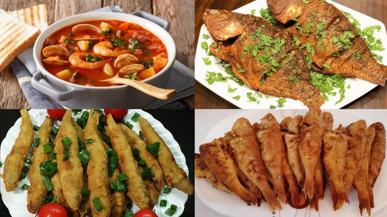 اجمل وجبة غداء مأكولات بحريه مقليه منغير م يشرب زيت و مقرمش دايما مع شوربة سي فود خياال😋🔥