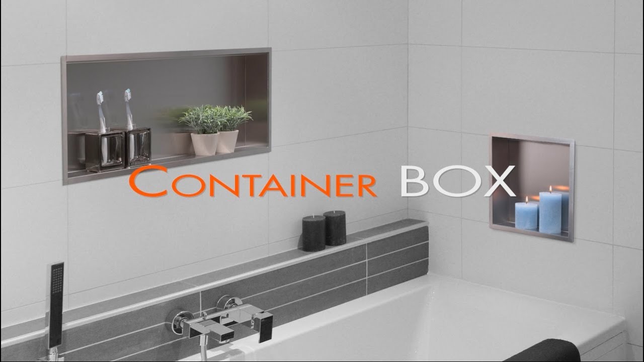Wall Niche installation bathroom (Drywall/Hollow Wall) - Container BOX - Easy Drain USA