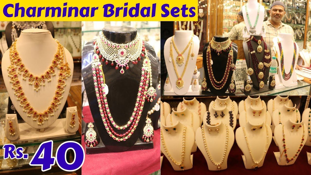 Charminar Bridal Sets Pearl Sets AD Stone Jewellery Manufacturer Alishaan Bangles & Jewellery