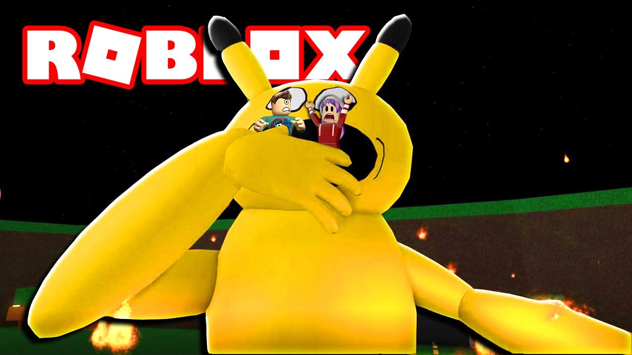 EATEN BY A VERY HUNGRY PIKACHU IN ROBLOX w/ RadioJH Games!