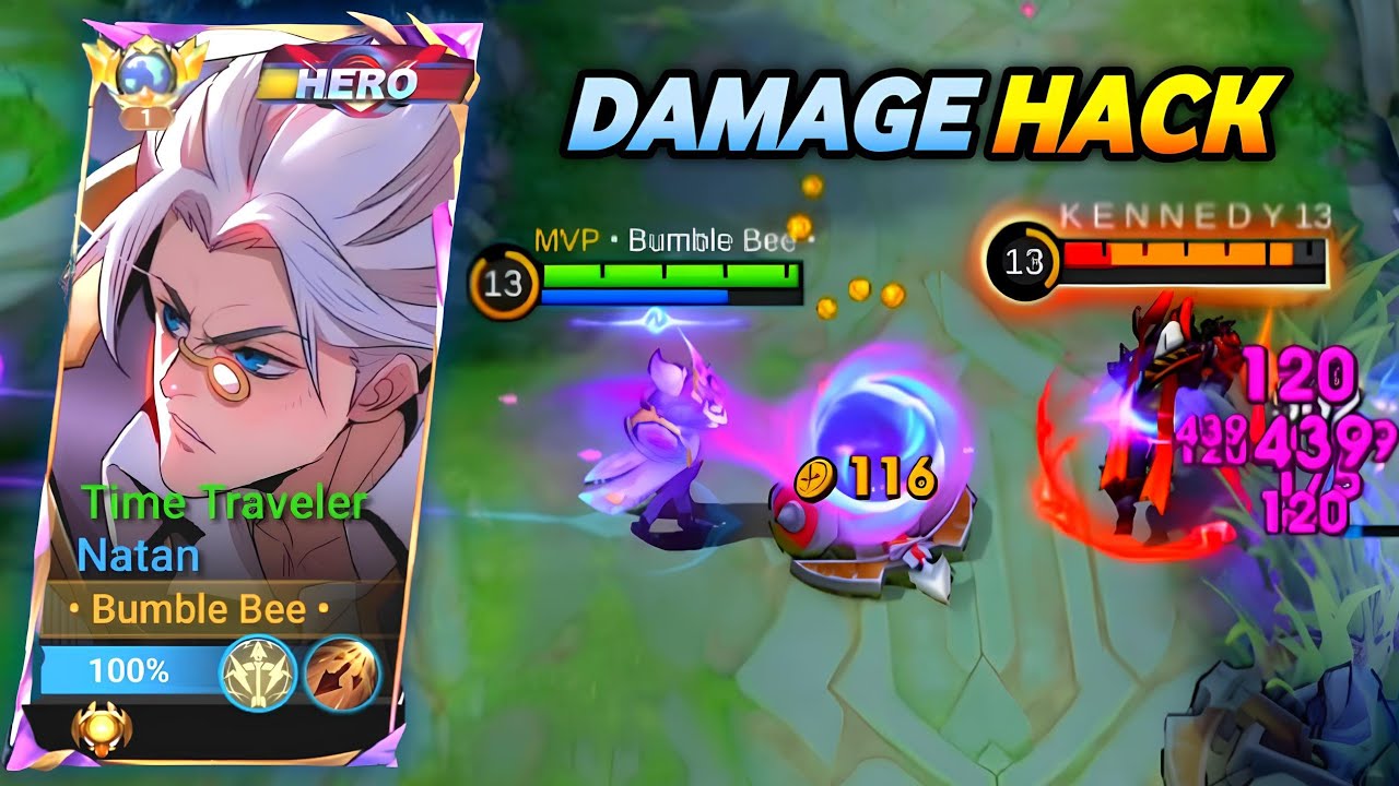 NATAN DAMAGE BRUTAL SAKIT BANGET DUA HIT HILANG!!!!!GAMEPLAY NATAN AGRESIVE #mobilelegends#mlbb#fyp