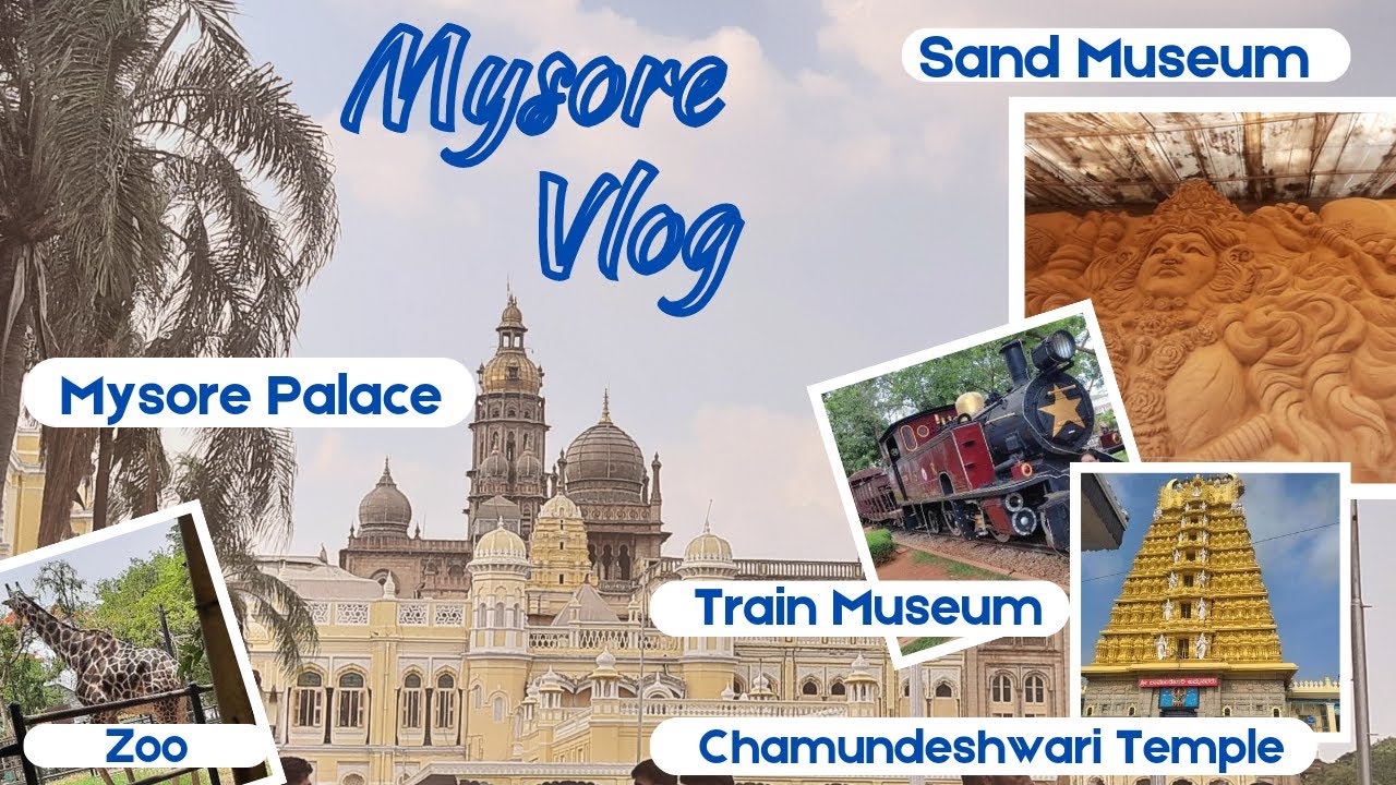 Mysore Vlog | Chamundeshwari Temple | Sand Museum | Mysore Zoo & Palace | Train Museum