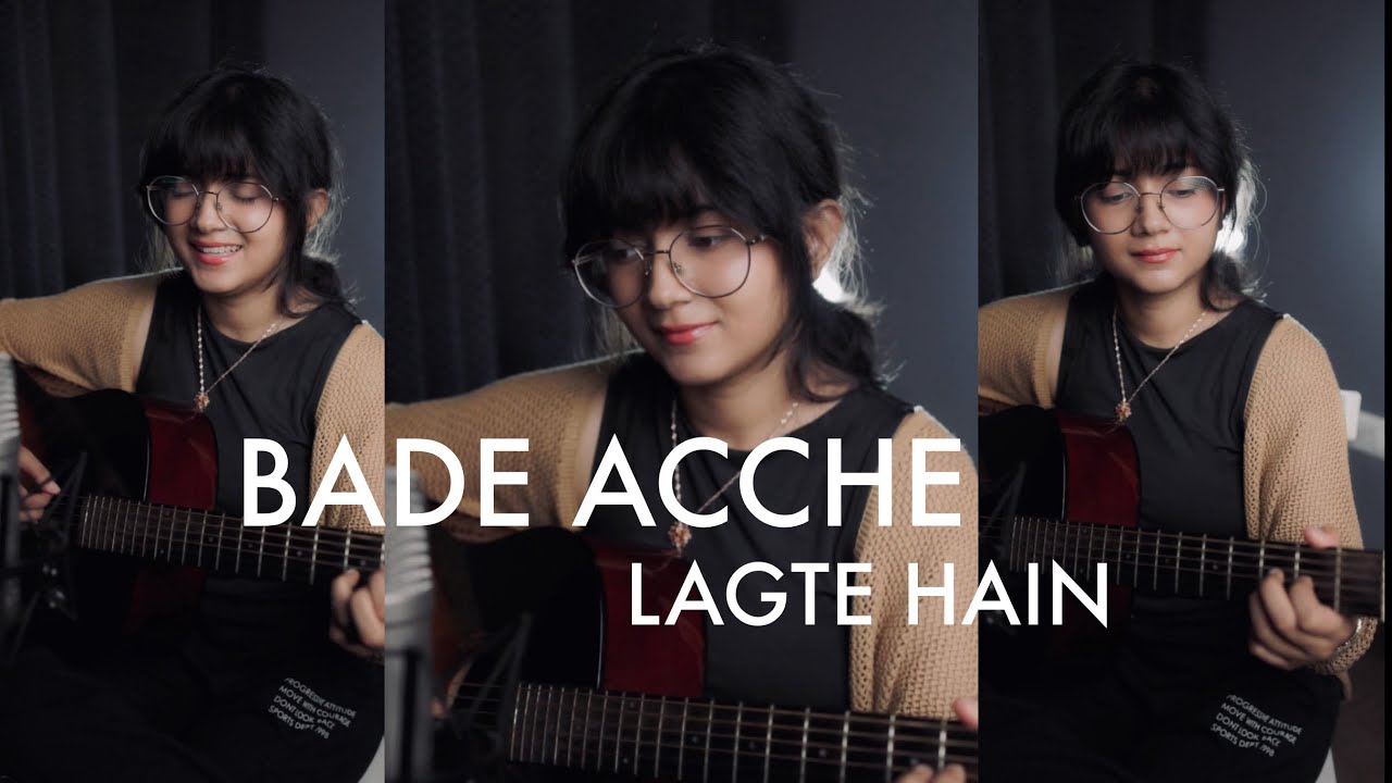 BADE ACCHE LAGTE HAIN - Old Hindi Song | Cover on Guitar by Priyanka