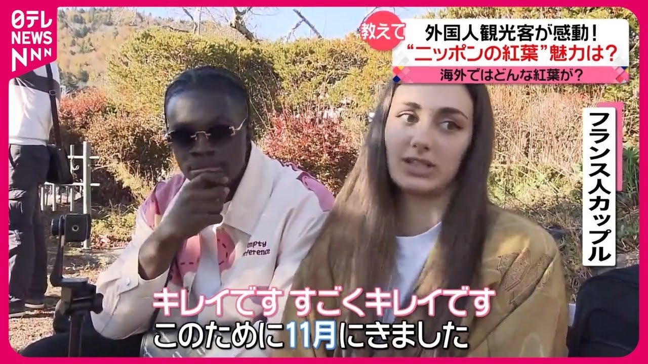 【見頃迎えた&ldquo;日本の紅葉&rdquo;】外国人観光客が語る魅力は？