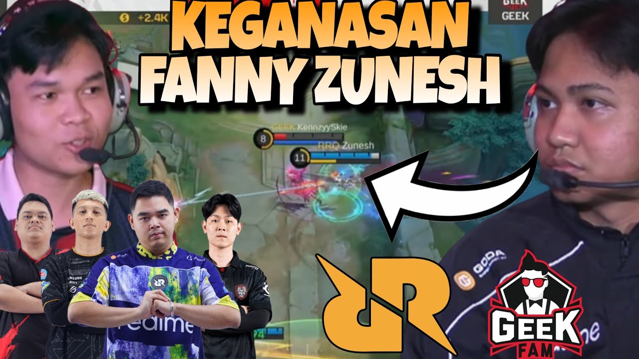 KEGANASAN FANNY ZUNESH !! RRQ DAY DIMULAI !! RRQ VS GEEK FAM MATCH 1 - MPL S16