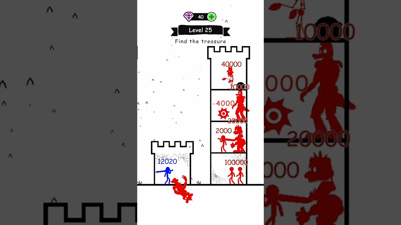 Stick Hero : Tower Defense Level 25 part2 🔥 #shorts
