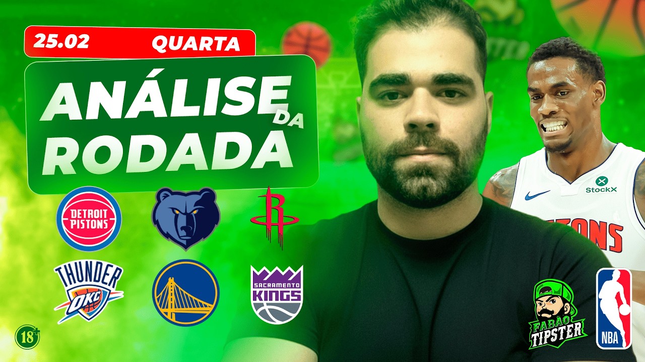 MELHORES PALPITES DA NBA PARA HOJE (QUARTA) - 25 02 2026