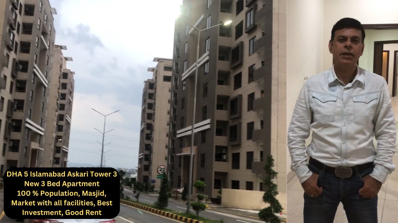 DHA 5 Askari Tower 3 Islamabad, New 3 Bed Luxury Apartment,100% Abad, Best Rental/Investment option