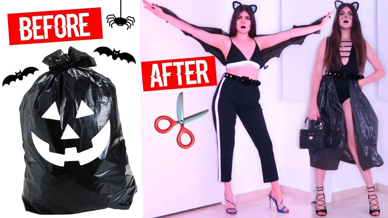 DIY Trash Bags Halloween Costumes | Baddie Edition
