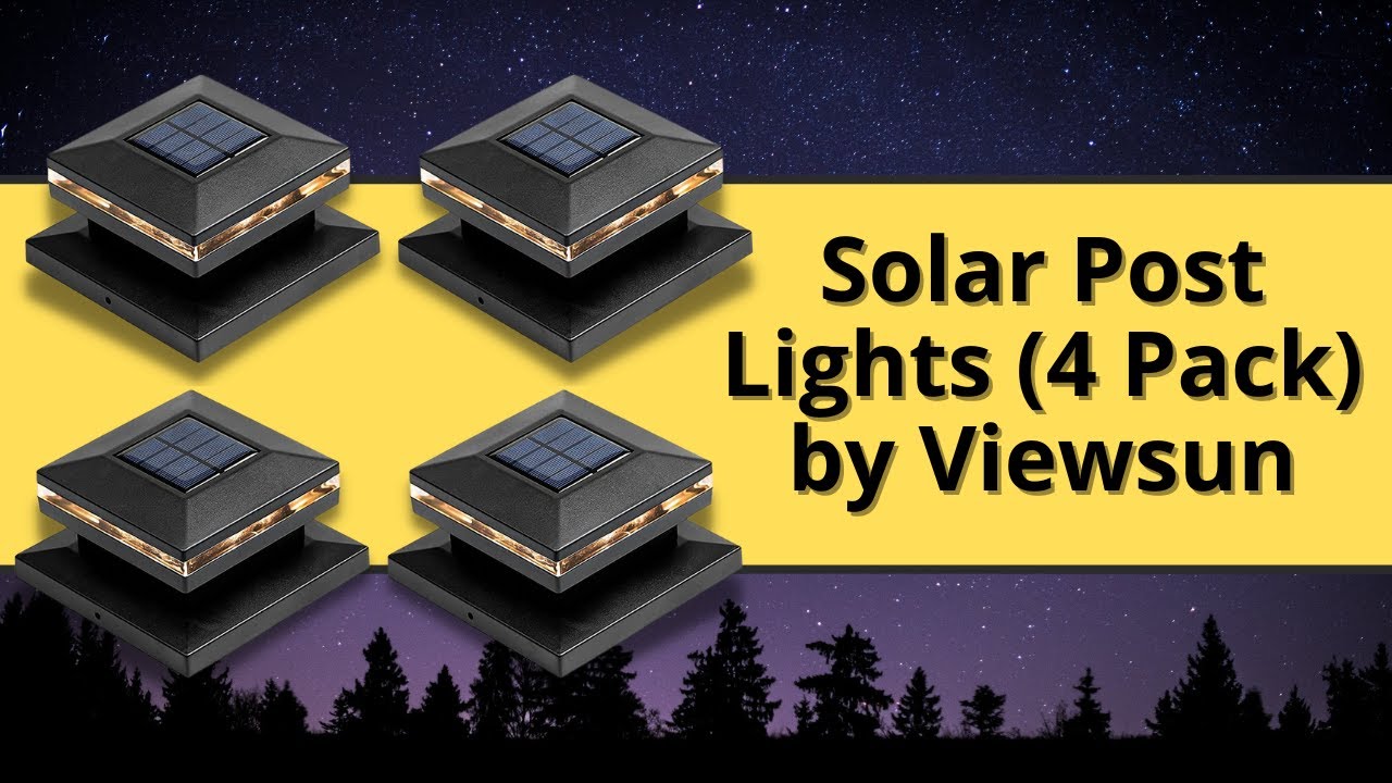 Solar Post Lights 4 Pack by Viewsun