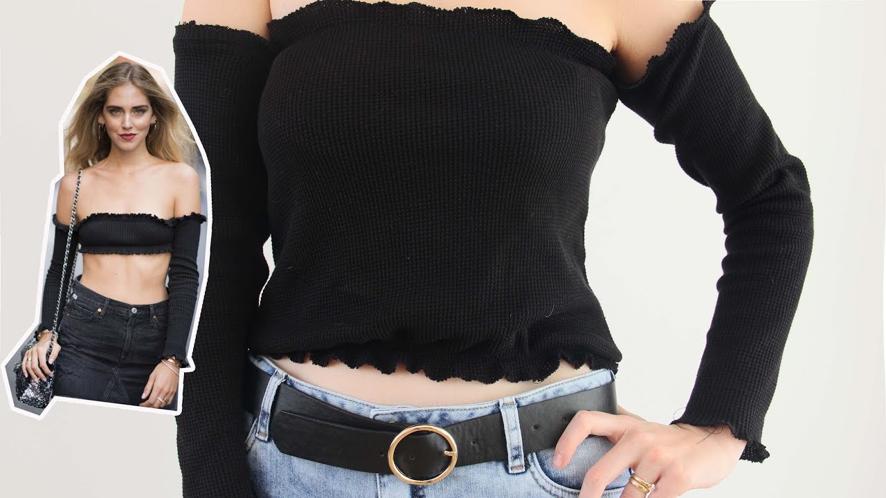 TOP CON FRUNCIDOS EN LOS BORDES / INSPIRACIÓN CHIARA FERRAGNI