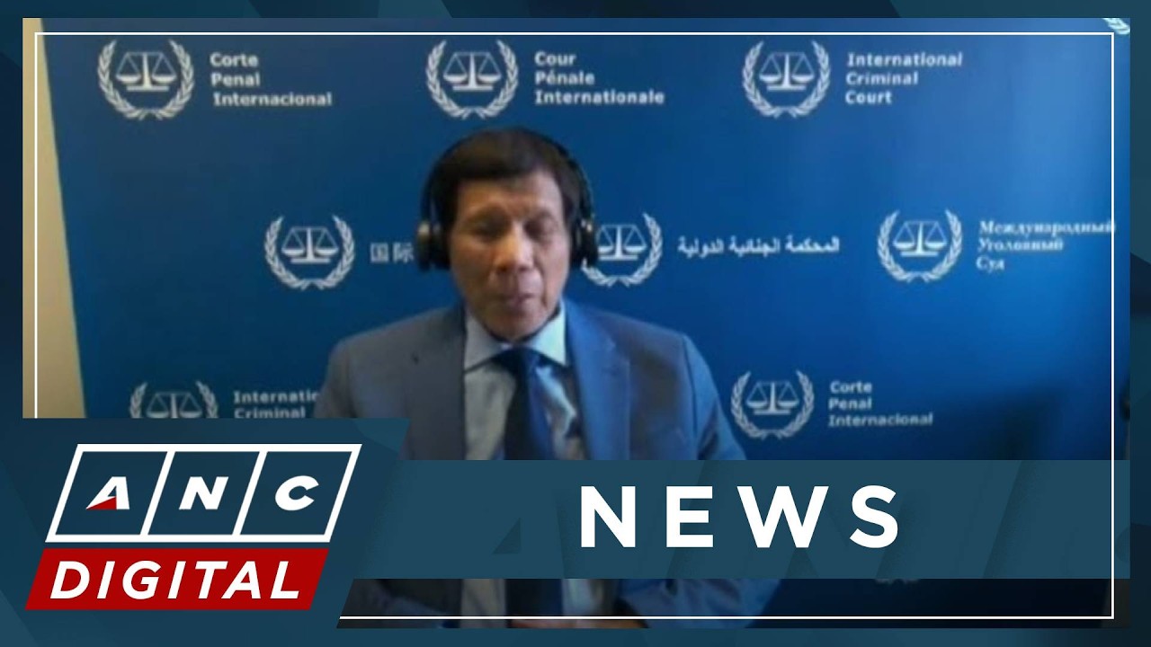 Colmenares optimistic no more delays in ICC case vs Duterte despite absence in hearing | ANC