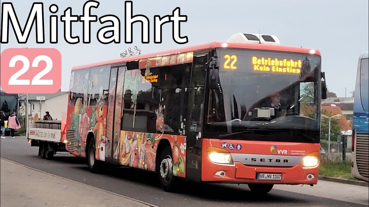 Mitfahrt | Setra S415LE business | Linie 22 | Serams, Wendeplatz - Sassnitz, ZOB