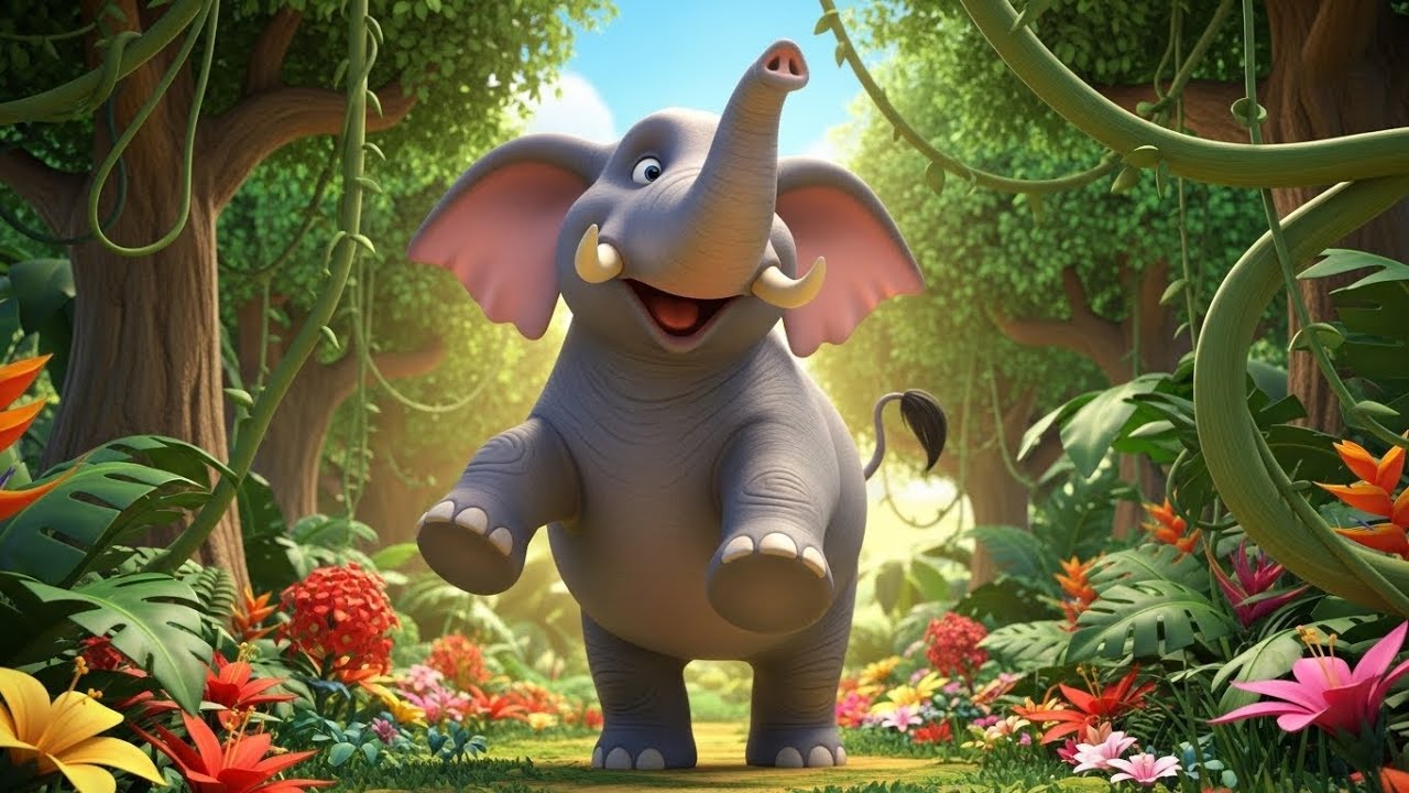 Canción Jungle Boom Boom | kids nursery rhymes | Baby Song, Jungle Animal Fun 🌴🐒🎵
