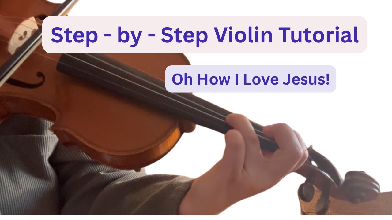 Simple Step - By - Step Instructions how to play Oh How I Love Jesus on the violin. 