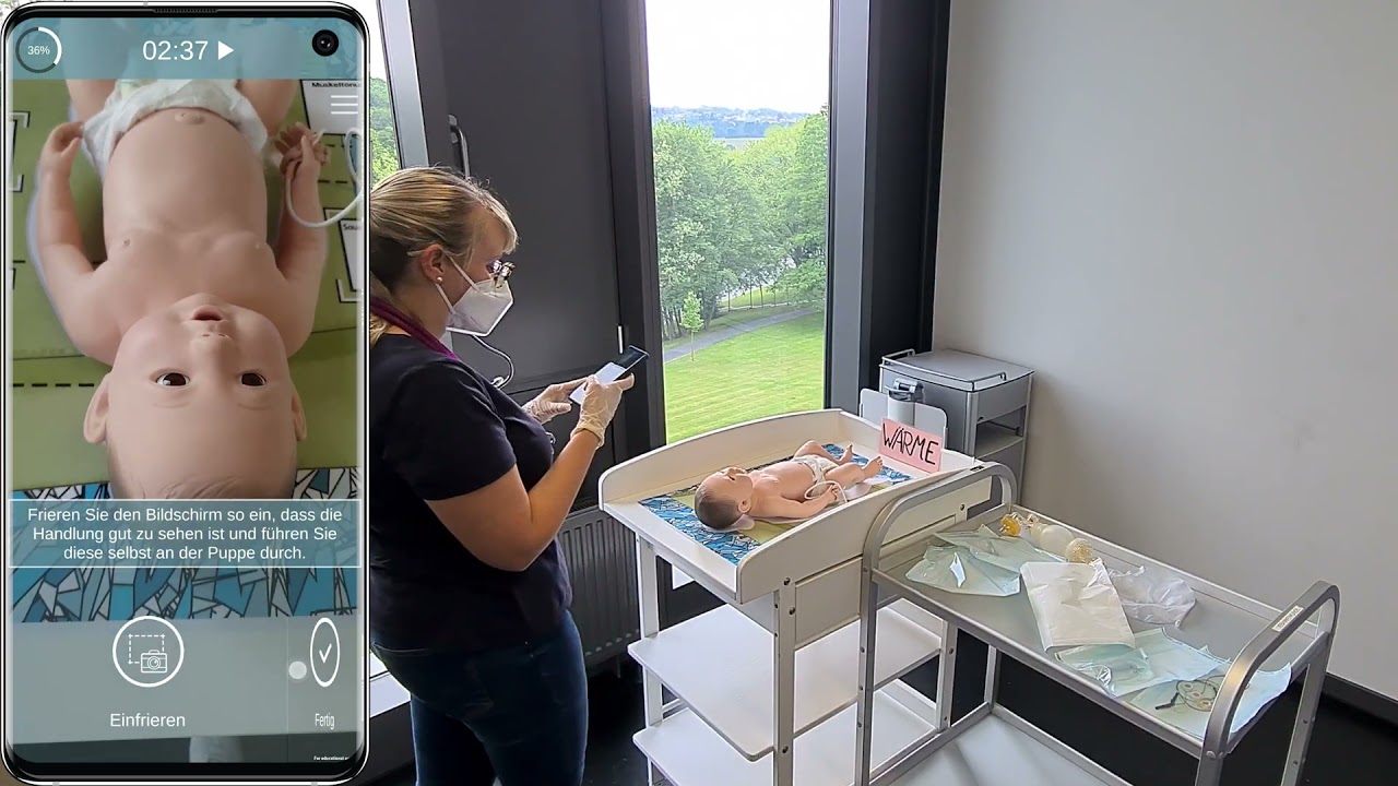 Reanimation eines Neugeborenen - Heb@AR Referenzvideo