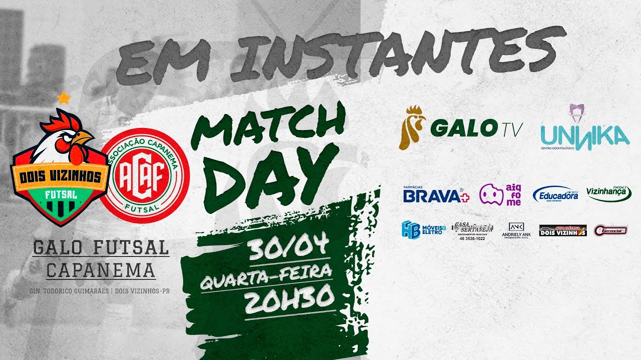 Galo Futsal x Capanema  - 1ª Rodada Copa União 2025