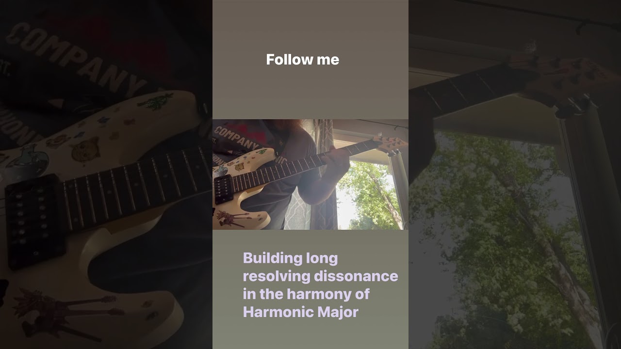 Building long resolving dissonance in harmony of Harmonic Major #dissonance #resolution #harmony