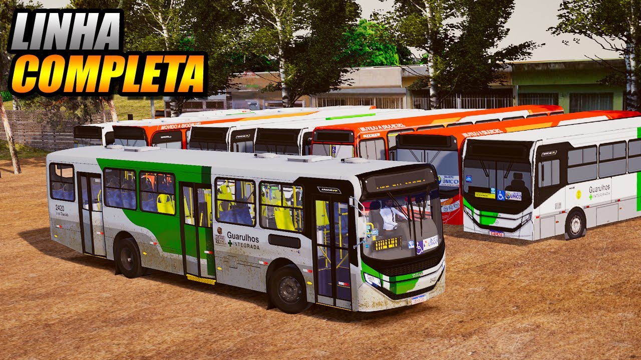 LINHA COMPLETA DE GUARULHO TEVE ACIDENTE NO TERMINAL!! PROTON BUS SIMULATOR - G920