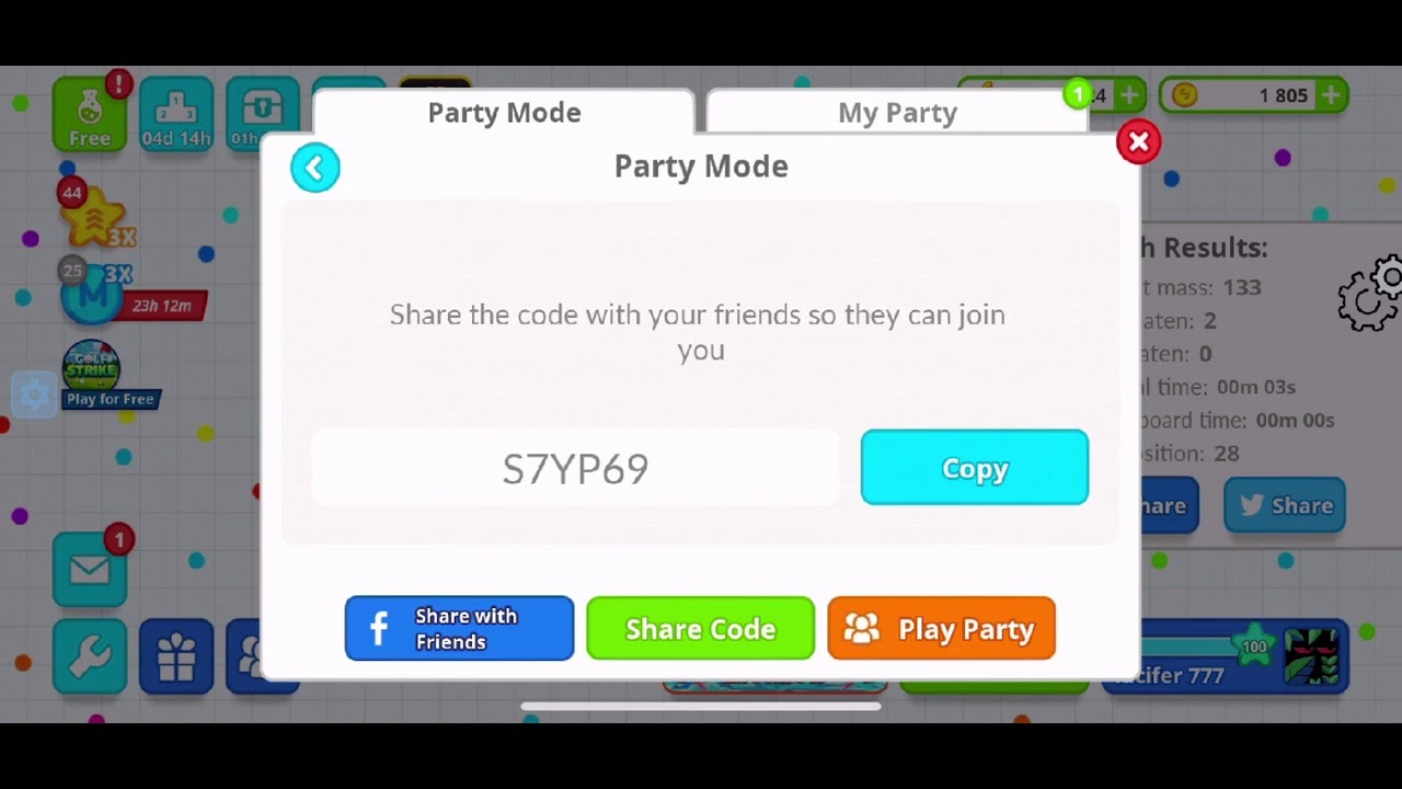 ❤️Agario mobile livestream❤️use tag #simba live❤️region Eu central 1