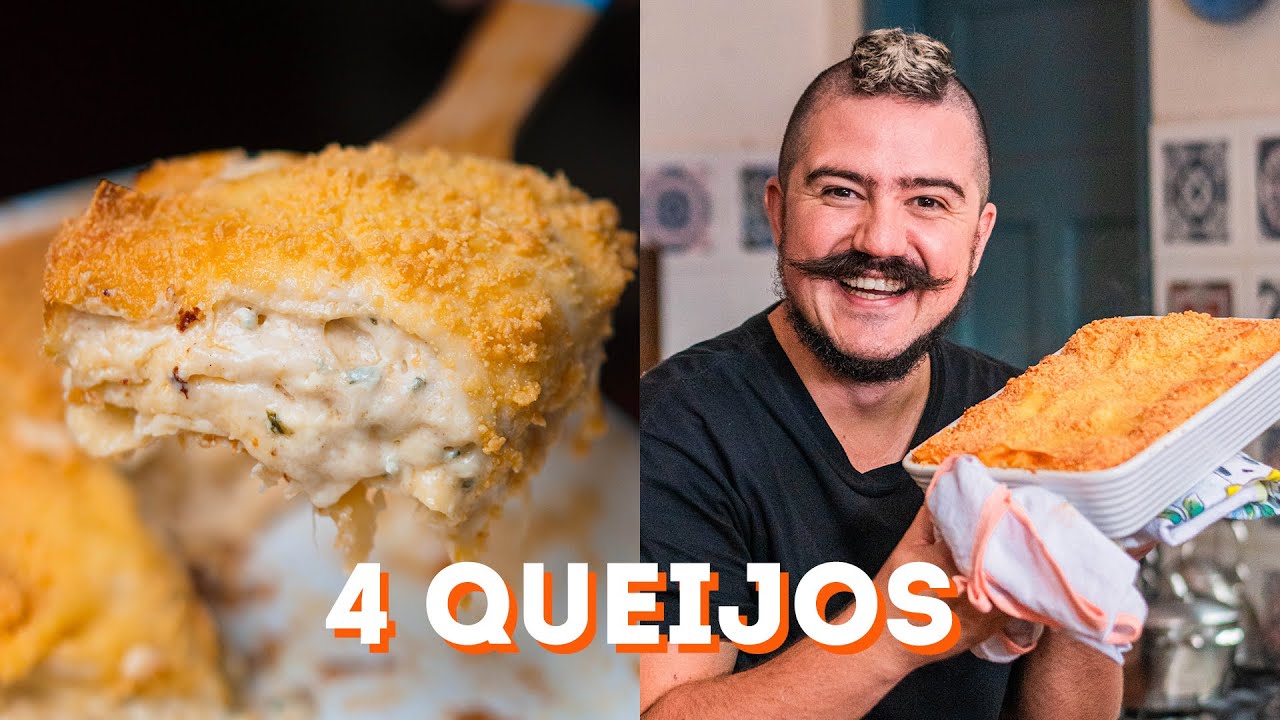 LASANHA 4 QUEIJOS COM MOLHO BRANCO SUPER FÁCIL