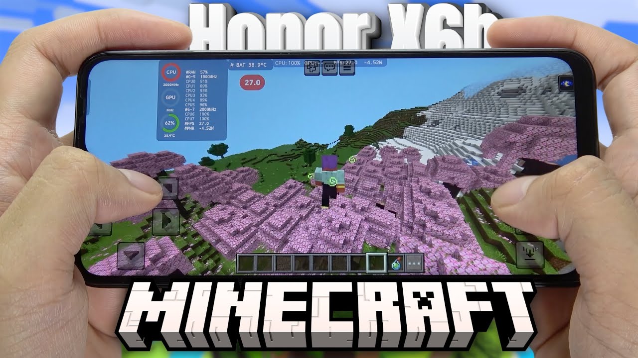 Honor X6b test game Minecraft | Helio G85