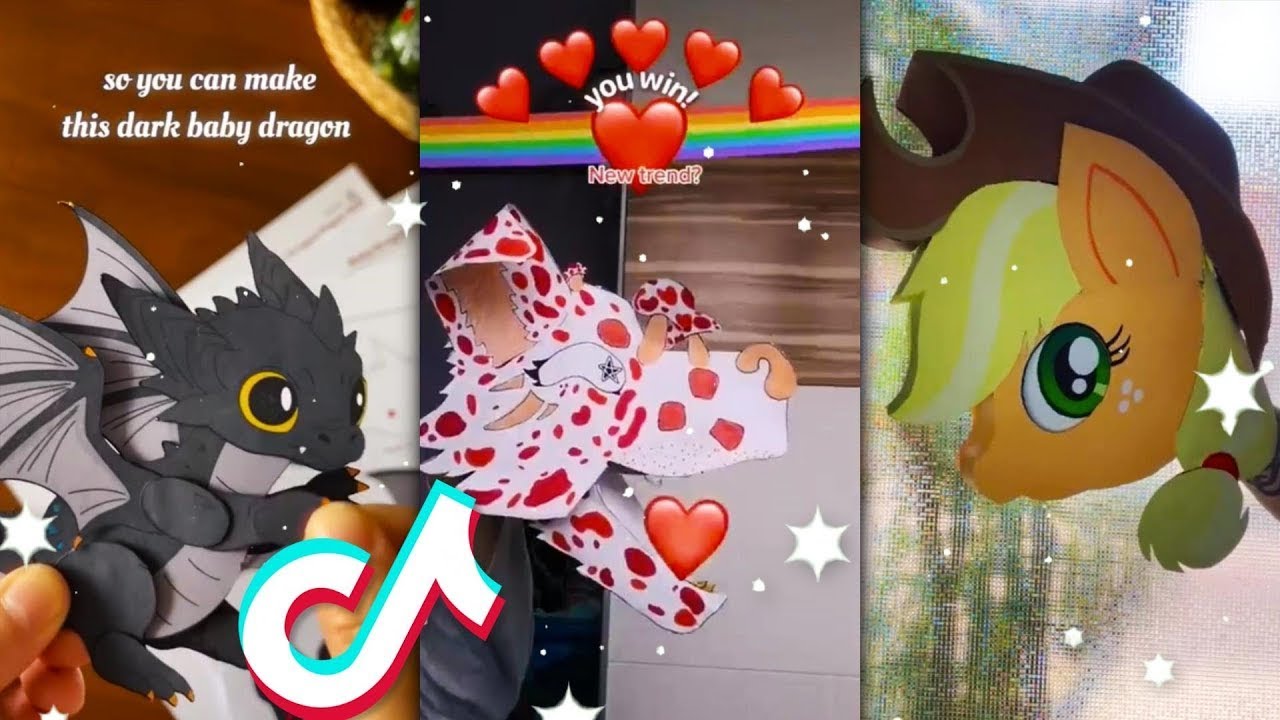 😈 THE AMAZING Paper Dragon 🔥Dragon Puppet TikTok Compilation😍 #1