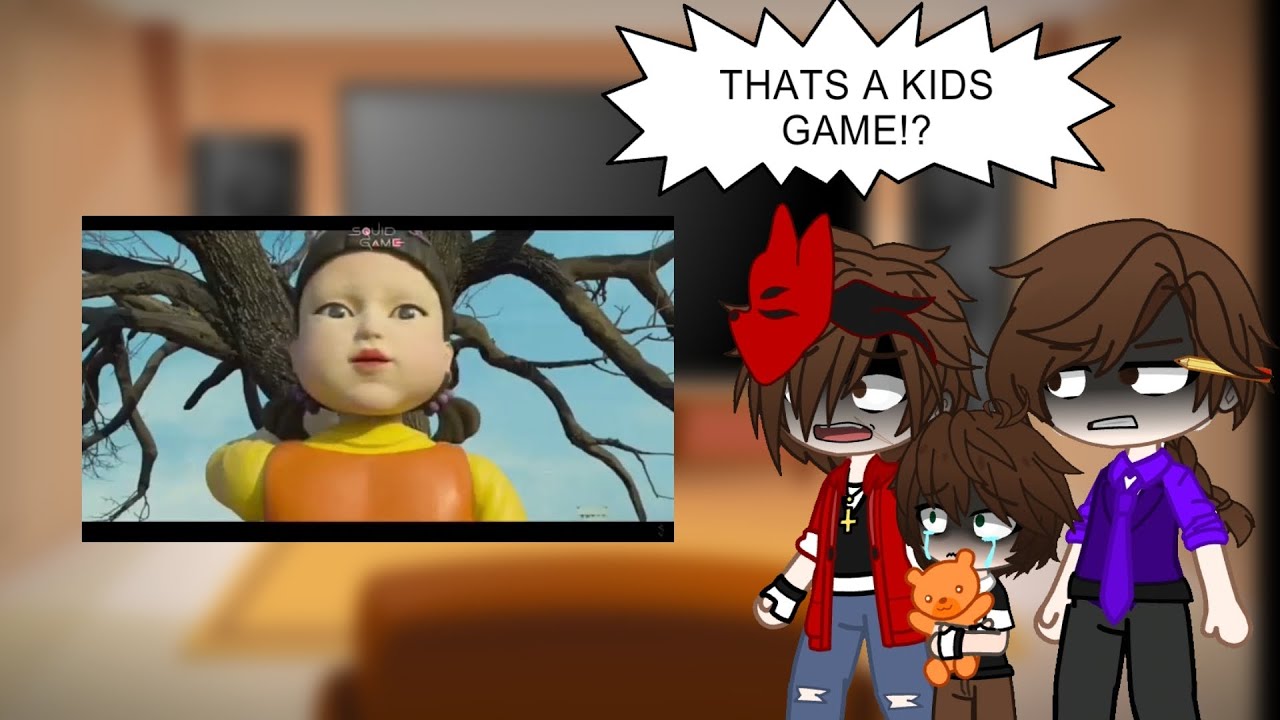 Gachaclub - Past Afton Family - (React To SquidGame) 