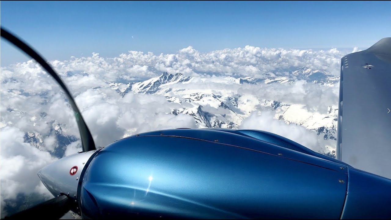 Diamond DA62, (4K) Crossing the Alps at FL160 heading for Portoroz (LJPZ)