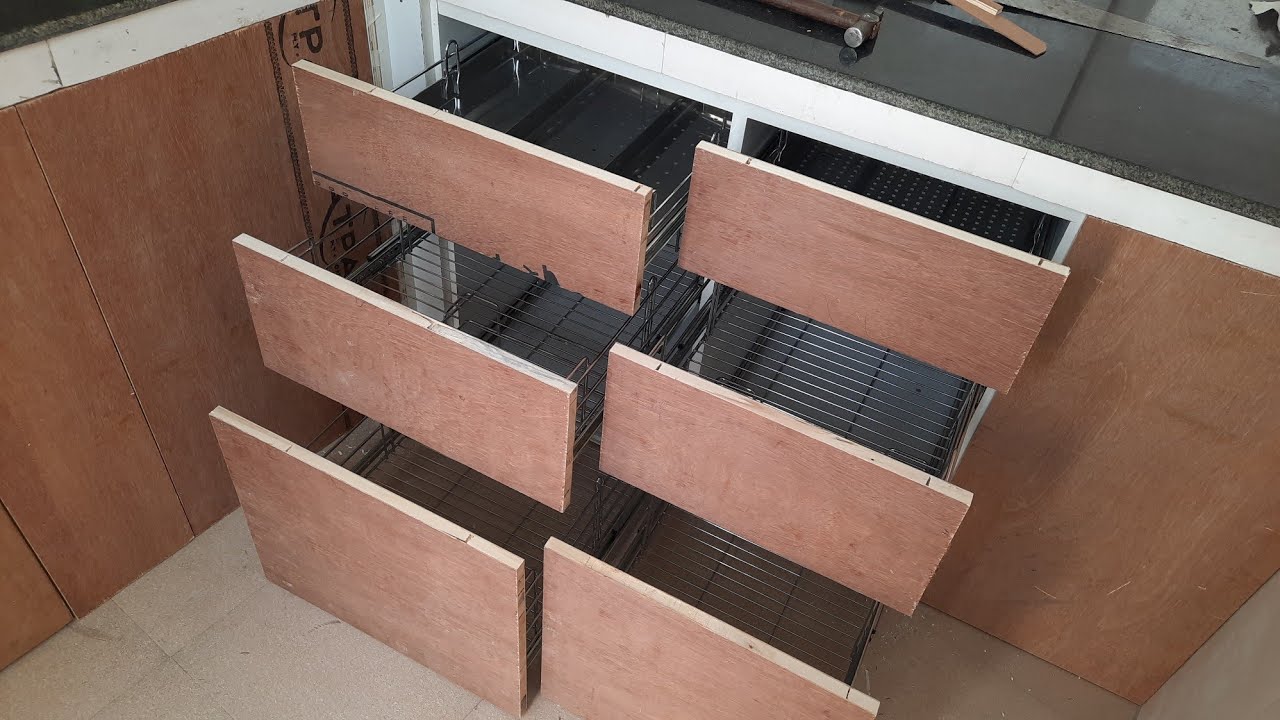 How To Build Beautiful Kitchen & Wardrobe With pvc Laminate In Home On 5 Days|Plywood Wardrobe