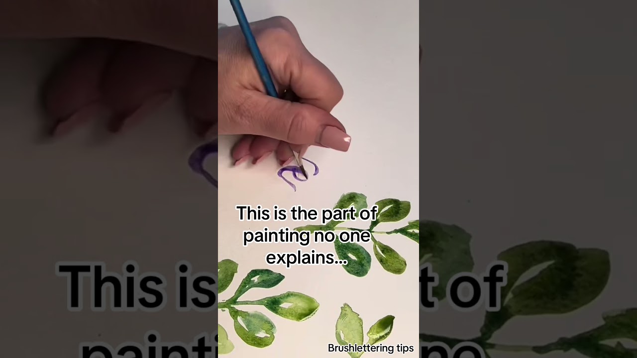 #ytshorts  #acrylicpainting #brushlettering #watercolorlettering #watercolorpainting #beginnerart