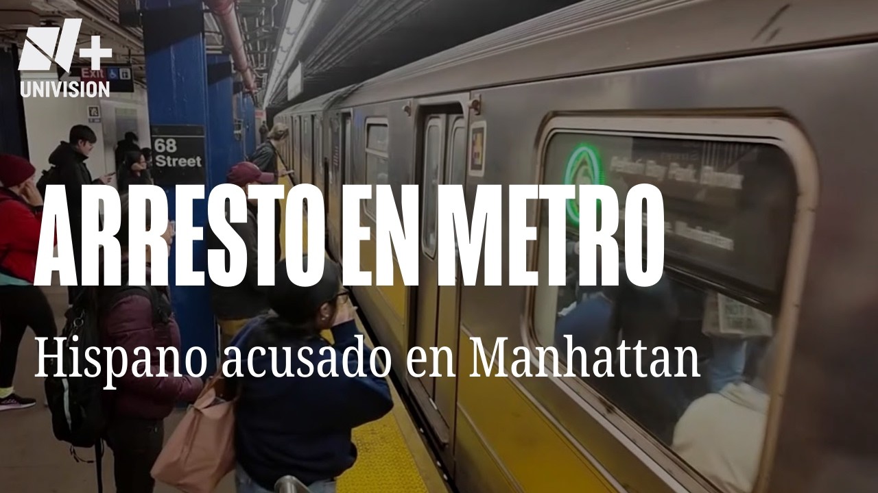 Hispano arrestado tras empujar a dos personas a las vías del tren en Manhattan