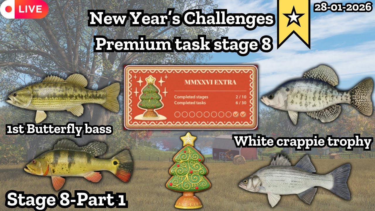 Stage 8 Premium Tasks | New year challenge 2026 | Nanstein | Russian fishing 4 | #rf4