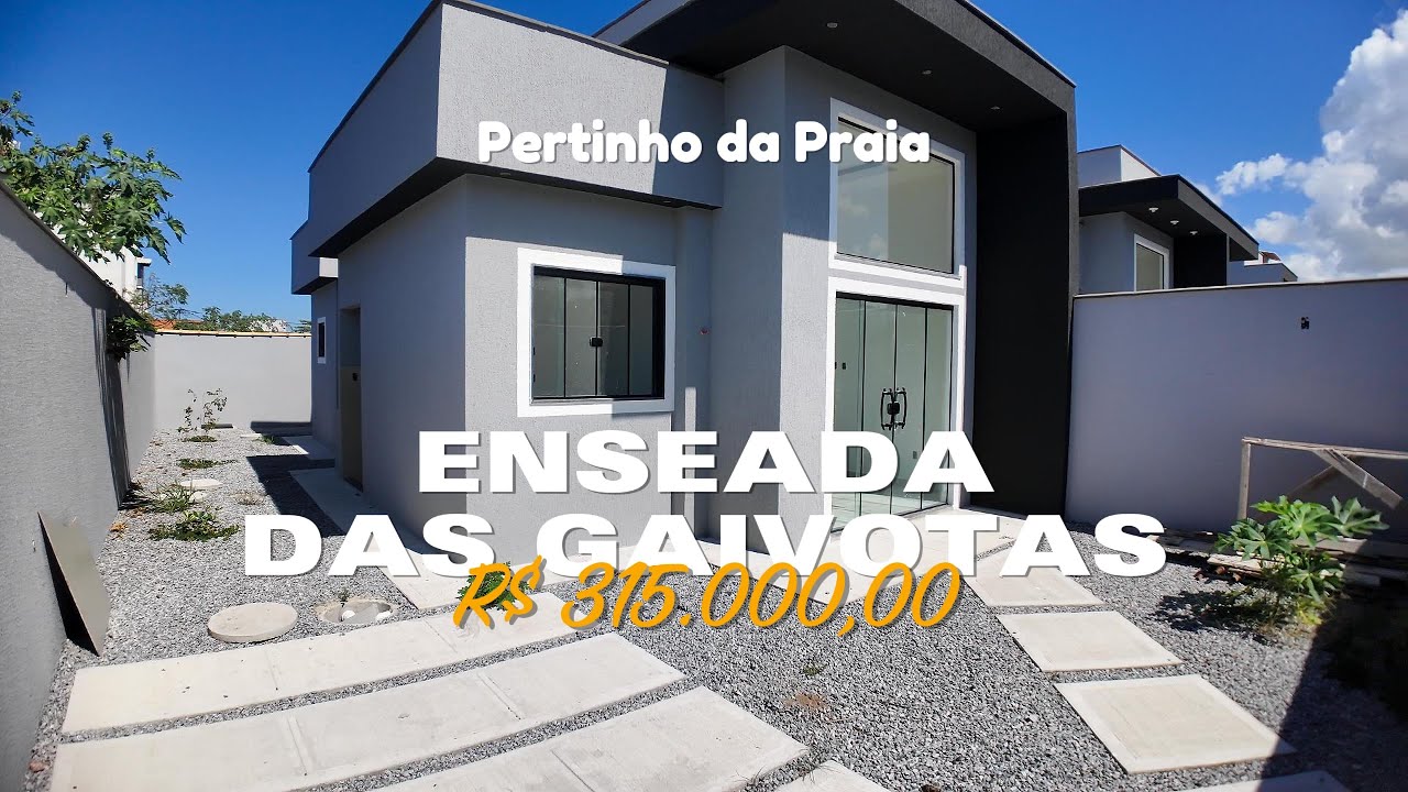 Casa Linear Independente com Amplo Quintal no bairro Enseada das Gaivotas.