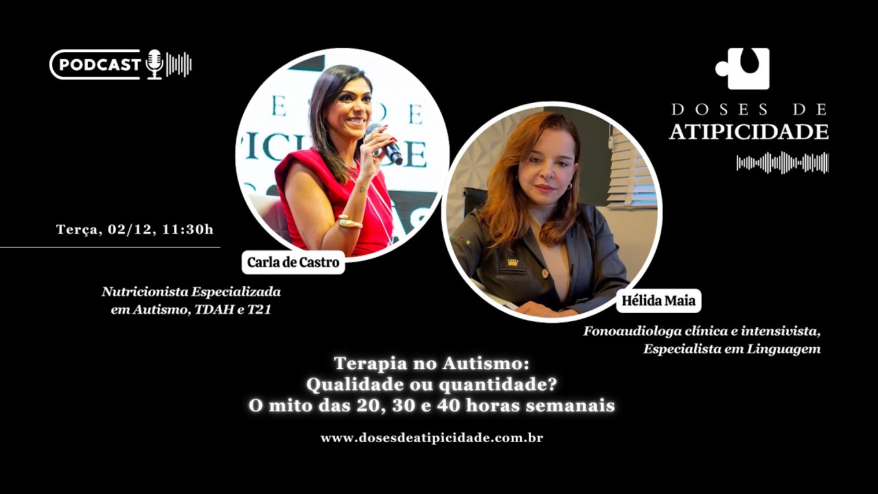 Terapia no Autismo: Qualidade ou Quantidade? Com Carla de Castro e Hélida Maia