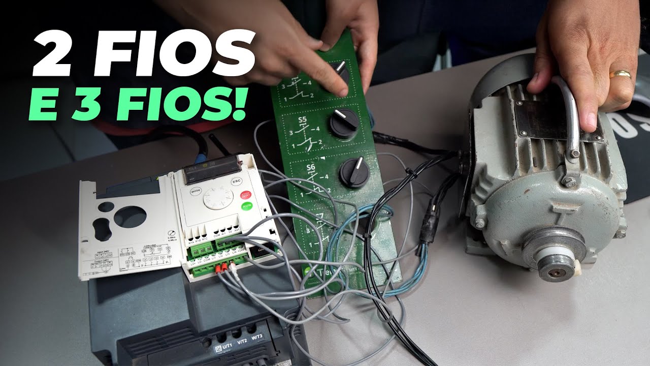 Como Fazer Partida a 2 e 3 Fios no Inversor de Frequência – Passo a Passo na Prática!