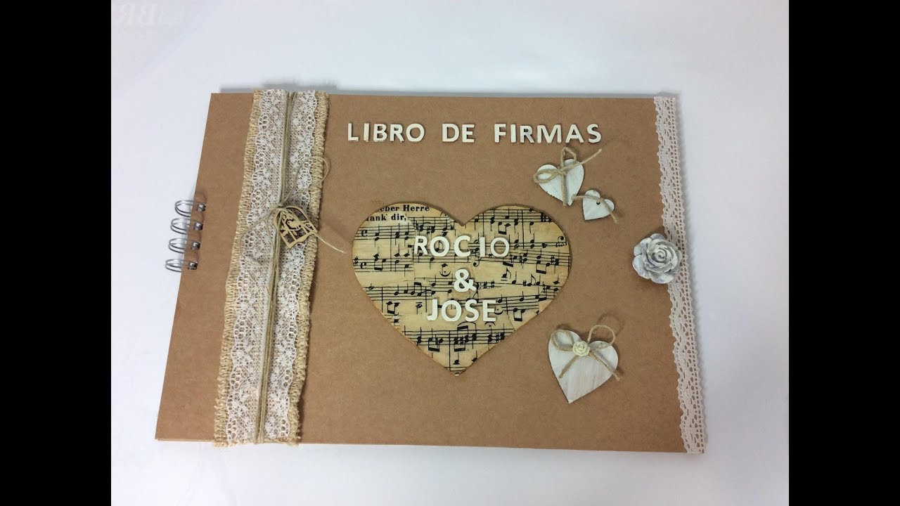 Libro de firmas para boda desde cero (fácil y económico)