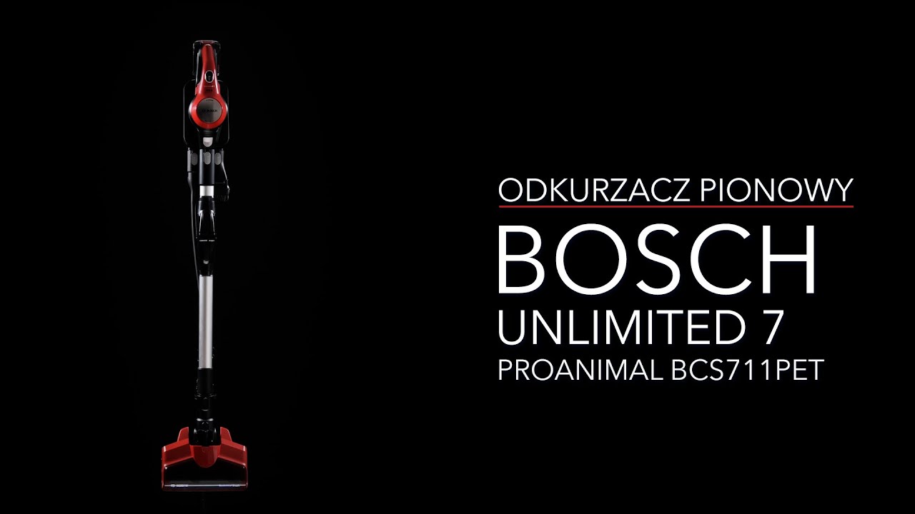 ⭐️ Odkurzacz pionowy Bosch Unlimited 7 ProAnimal BCS711PET - dane techniczne - RTV EURO AGD