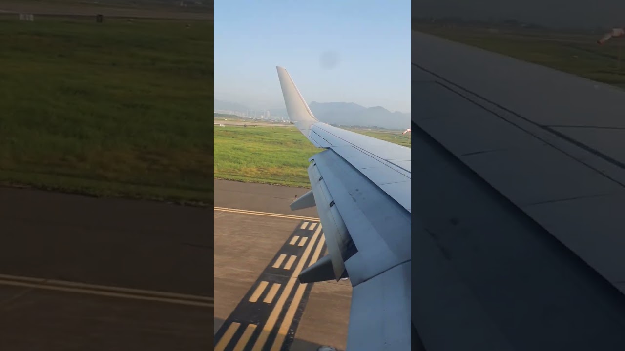 김해 착륙 부터 택싱 까지 (진에어)