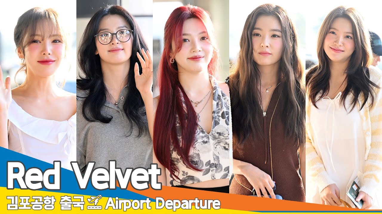 [4K] 레드벨벳, 방학생활 중 열일하는 여신 미모(출국)✈️RedVelvet Airport Departure 2024.8.31 Newsen