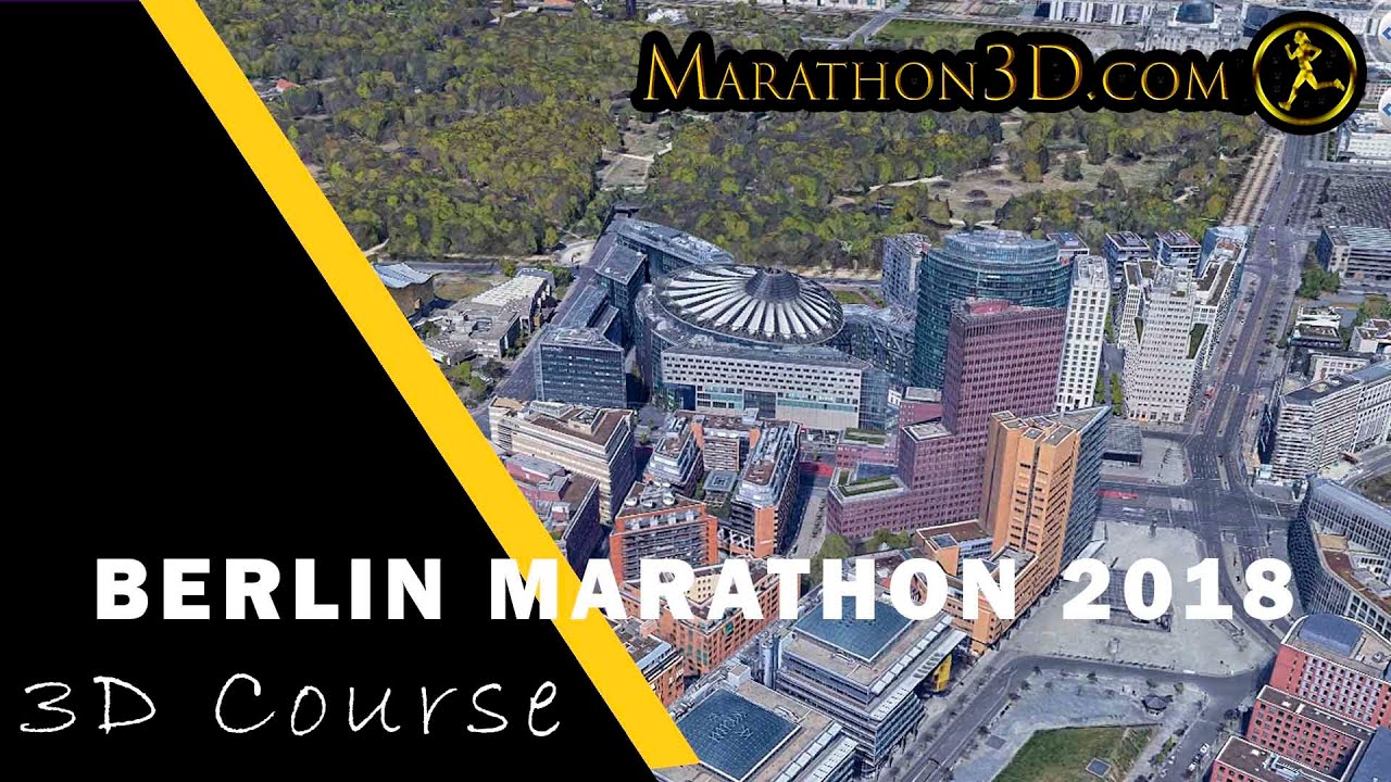 BERLIN MARATHON 2018  3D Course | www.Marathon3D.com