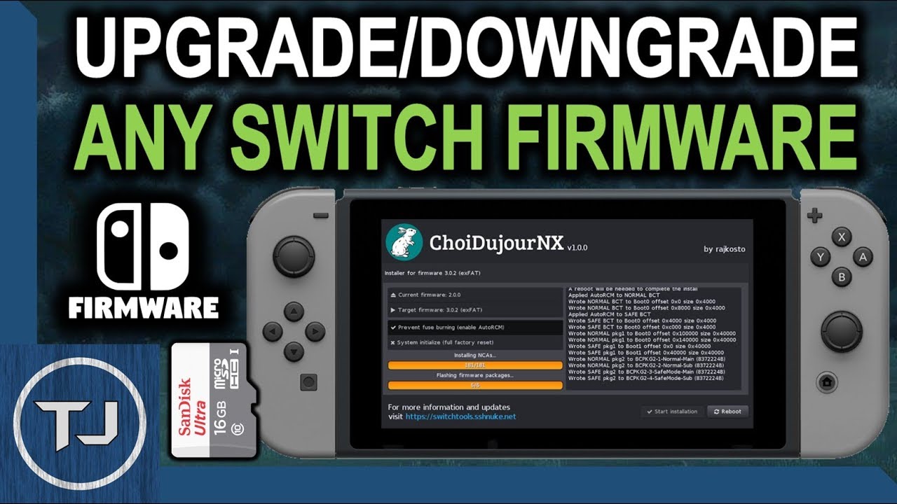 How To Upgrade/Downgrade Switch Firmware Offline!
