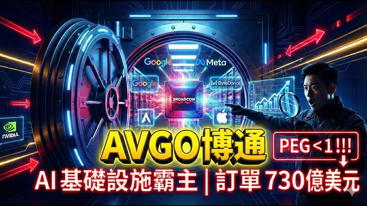 輝達背後的隱形軍火商！博通 (AVGO) 手握 730 億美金訂單，Google、Meta 打造 AI 都得繳「過路費」？