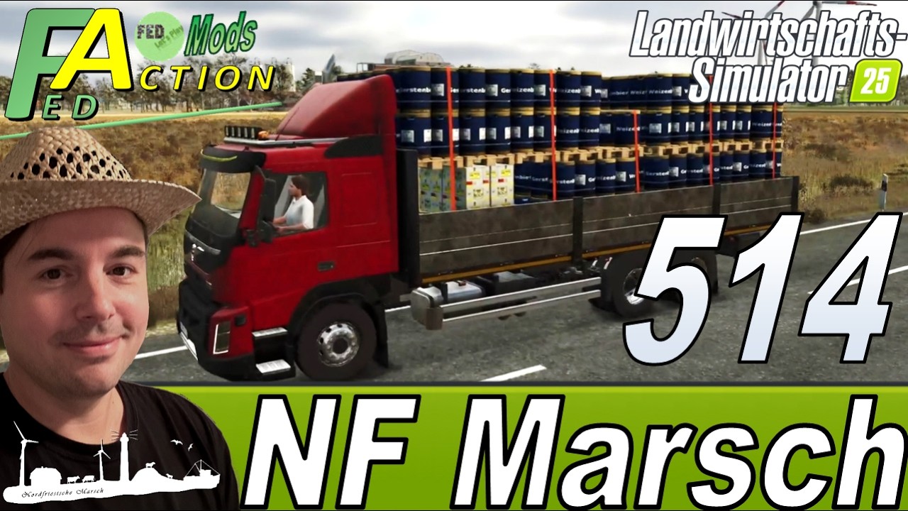 LS25 🚜 514 NF Marsch 4fach Eine Ladung Bier für das Stadion #landwirtschaftssimulator25 #letsplay