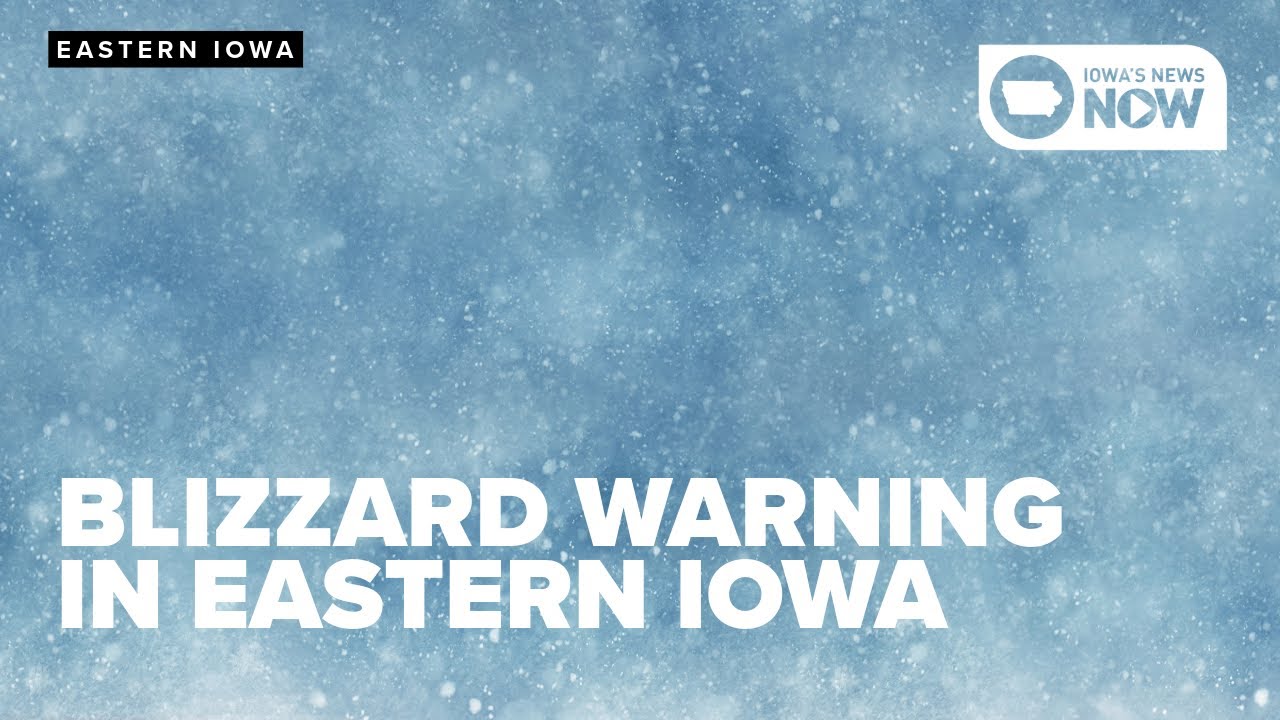 Follow the Iowa's News Now WeatherFirst Road Warrior through blizzard warnings in eastern Iowa.